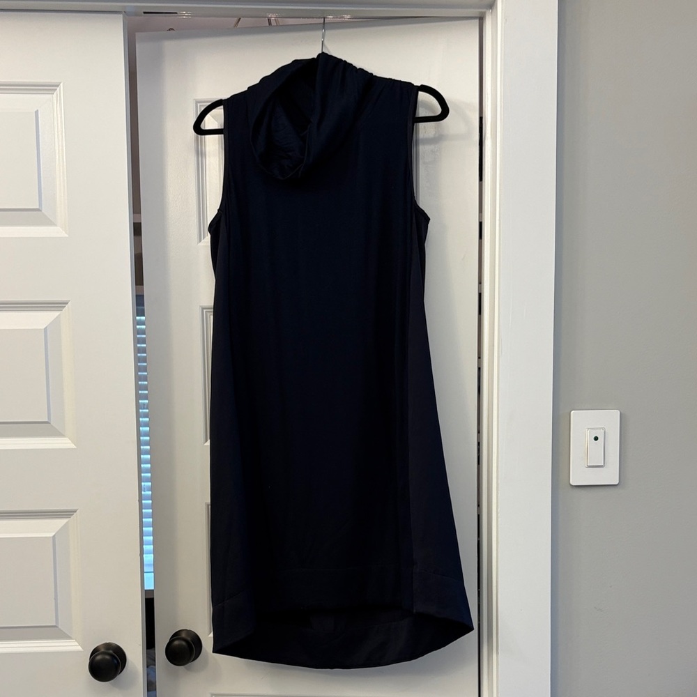 Anthropologie High-Low Sleeveless Dress in Navy